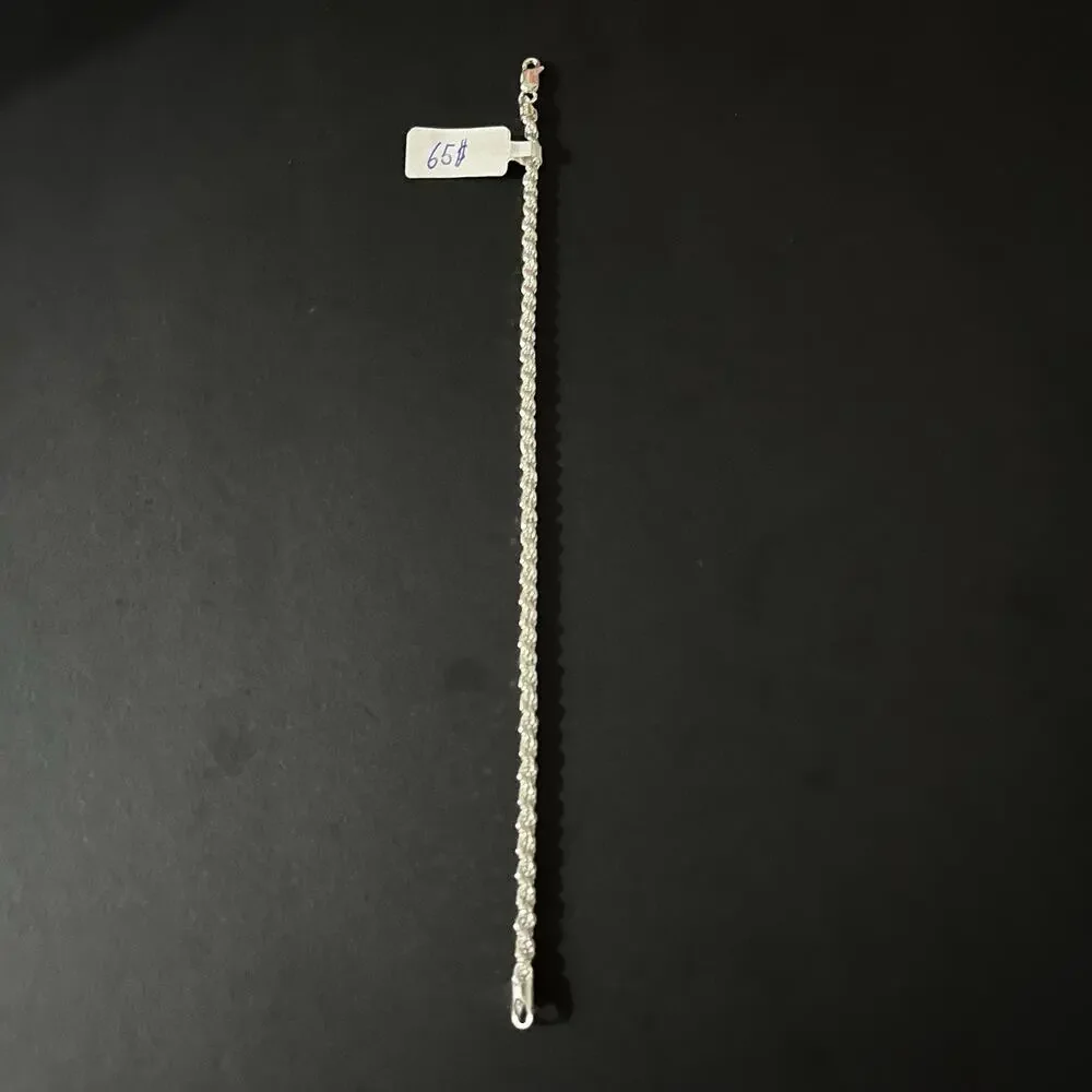 Esclava De Plata 925 Tejido Rope Silver 925 - 9 Inch